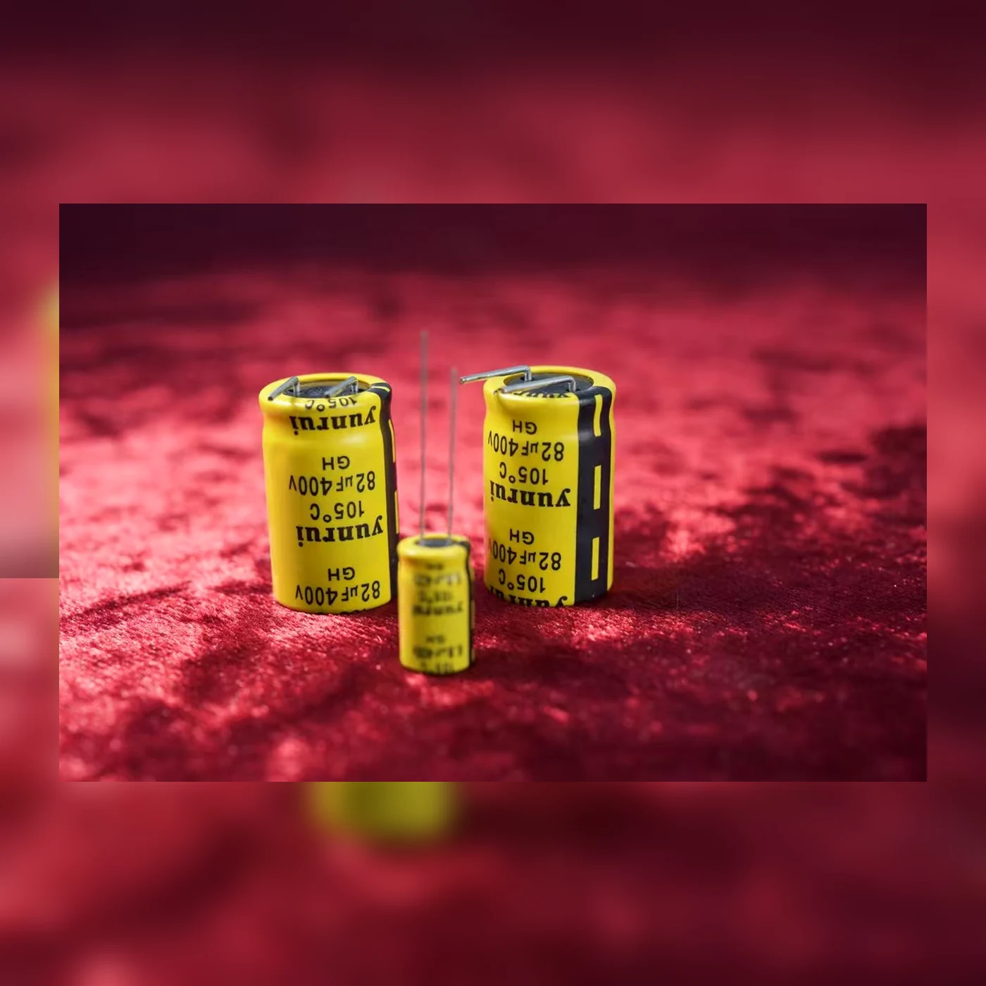 Yunrui GH series 82uF 400V 105C radial aluminum electrolytic capacitor